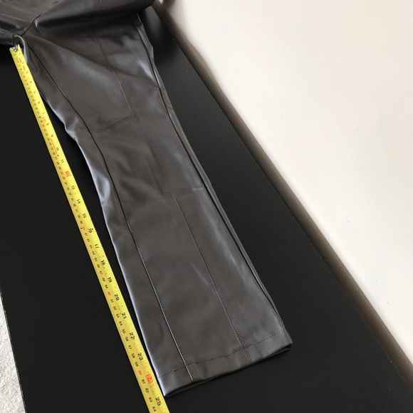 A/X Armani Exchange Faux Leather Polyurethane Leather Pants Grey - Picture 11 of 11